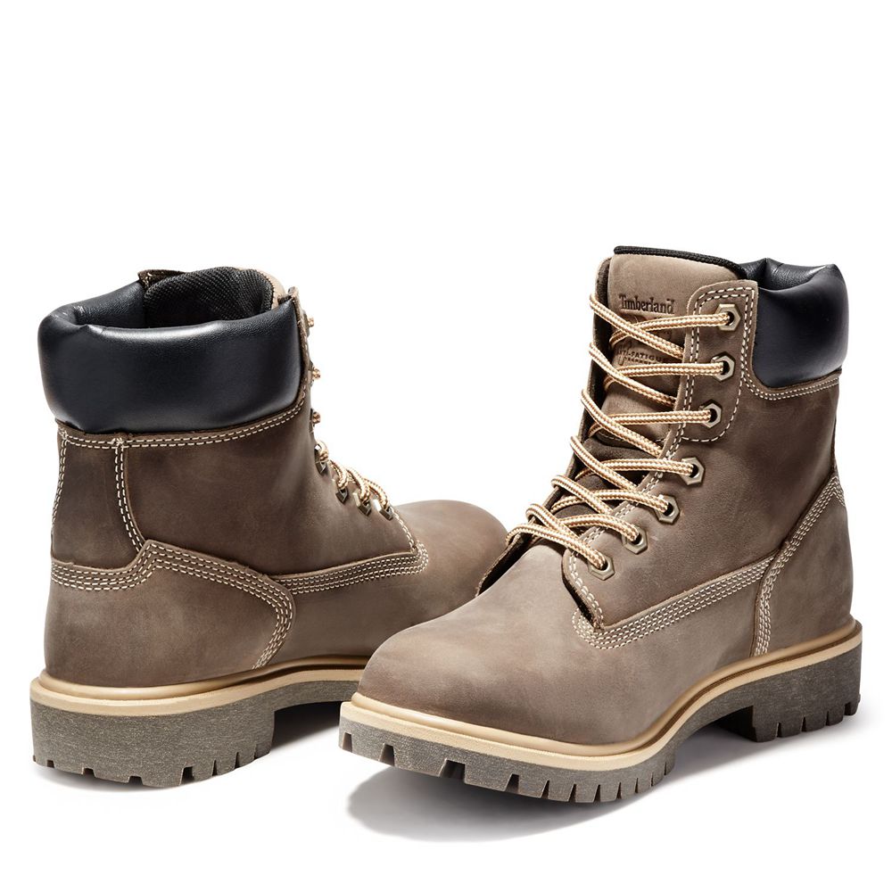 Botas de Trabajo Feminino - Timberland Pro® Direct Attach 6\" Steel Toe - AWMBD1285 - Marrom